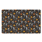 Halloween Skeleton Party Pattern Print Polyester Doormat