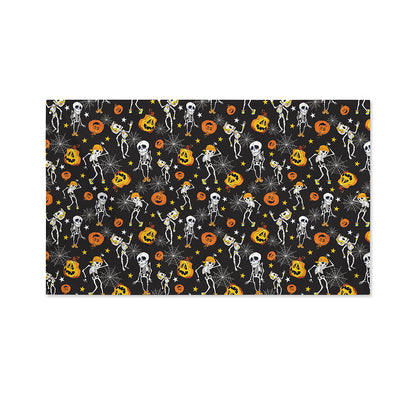 Halloween Skeleton Party Pattern Print Polyester Flag