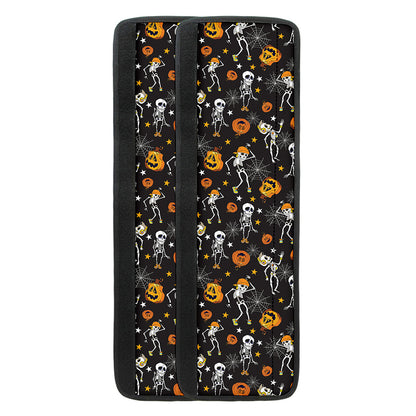 Halloween Skeleton Party Pattern Print Refrigerator Handle Covers