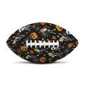 Halloween Skeleton Party Pattern Print Rugby Ball