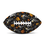 Halloween Skeleton Party Pattern Print Rugby Ball