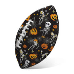 Halloween Skeleton Party Pattern Print Rugby Ball