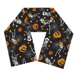 Halloween Skeleton Party Pattern Print Scarf