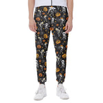 Halloween Skeleton Party Pattern Print Scuba Joggers