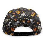 Halloween Skeleton Party Pattern Print Snapback Cap