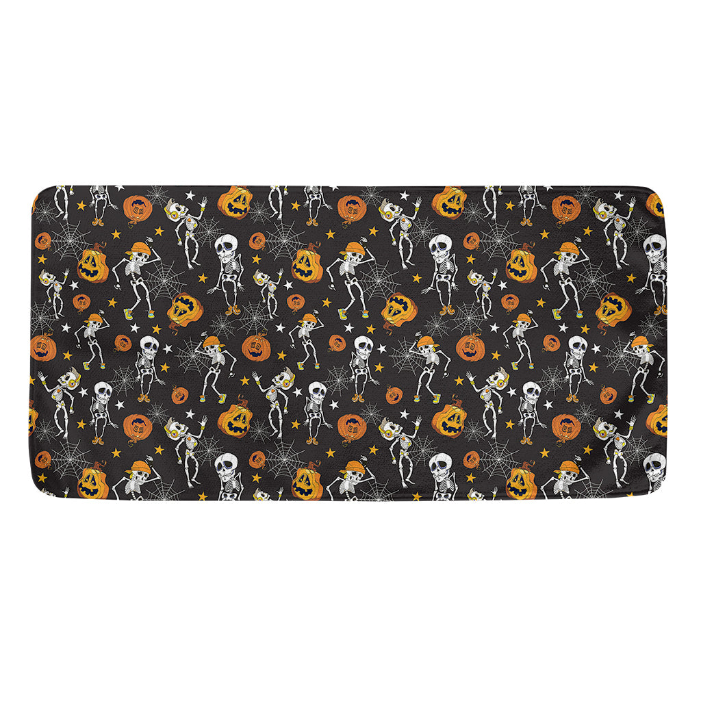Halloween Skeleton Party Pattern Print Towel