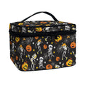 Halloween Skeleton Party Pattern Print Travel Makeup Bag