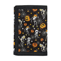 Halloween Skeleton Party Pattern Print Trifold Wallet