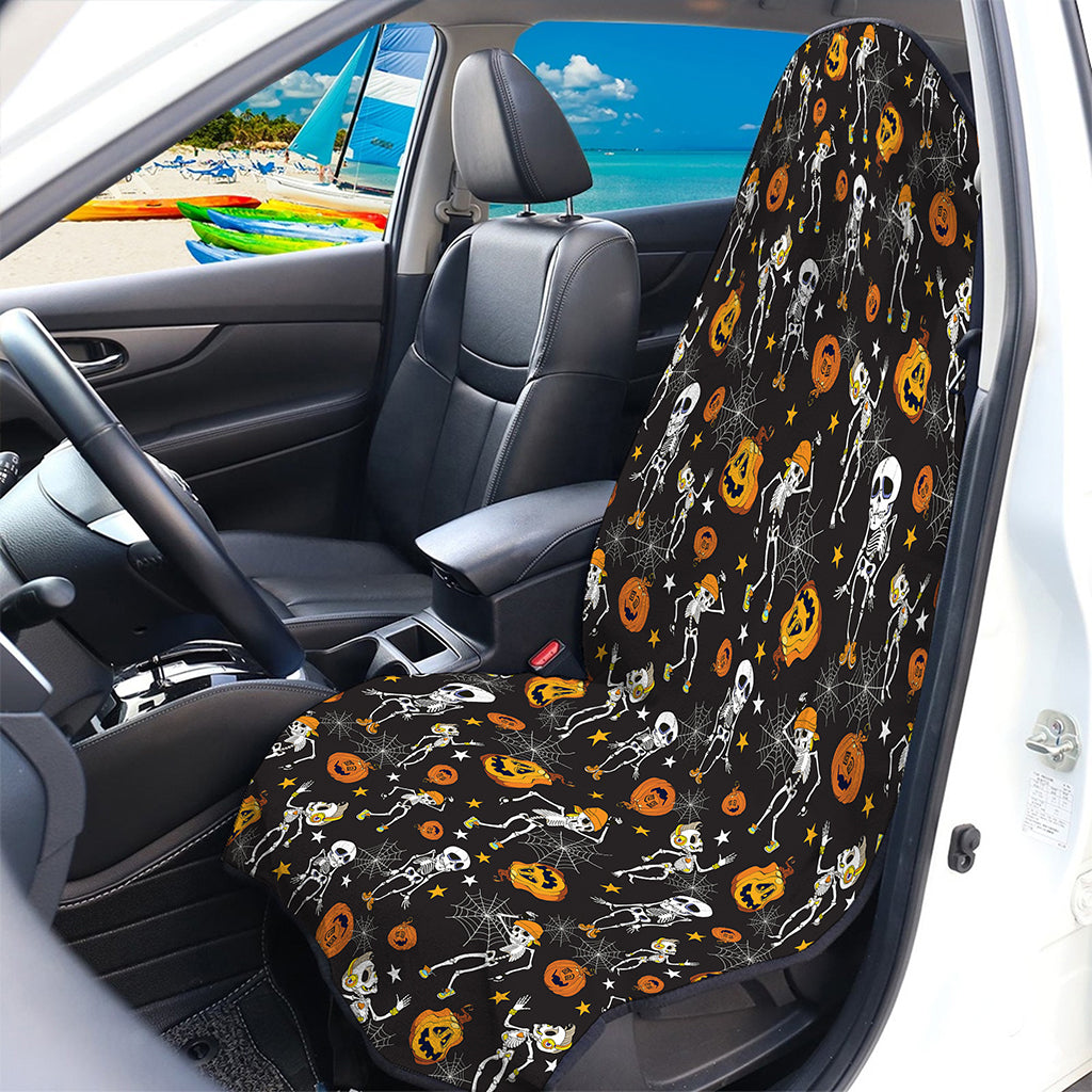 Halloween Skeleton Party Pattern Print Waterproof Car Seat Cover