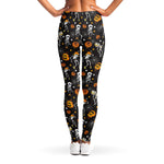 Halloween Skeleton Party Pattern Print Women's Leggings