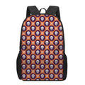 Halloween Skull And Bone Pattern Print 17 Inch Backpack