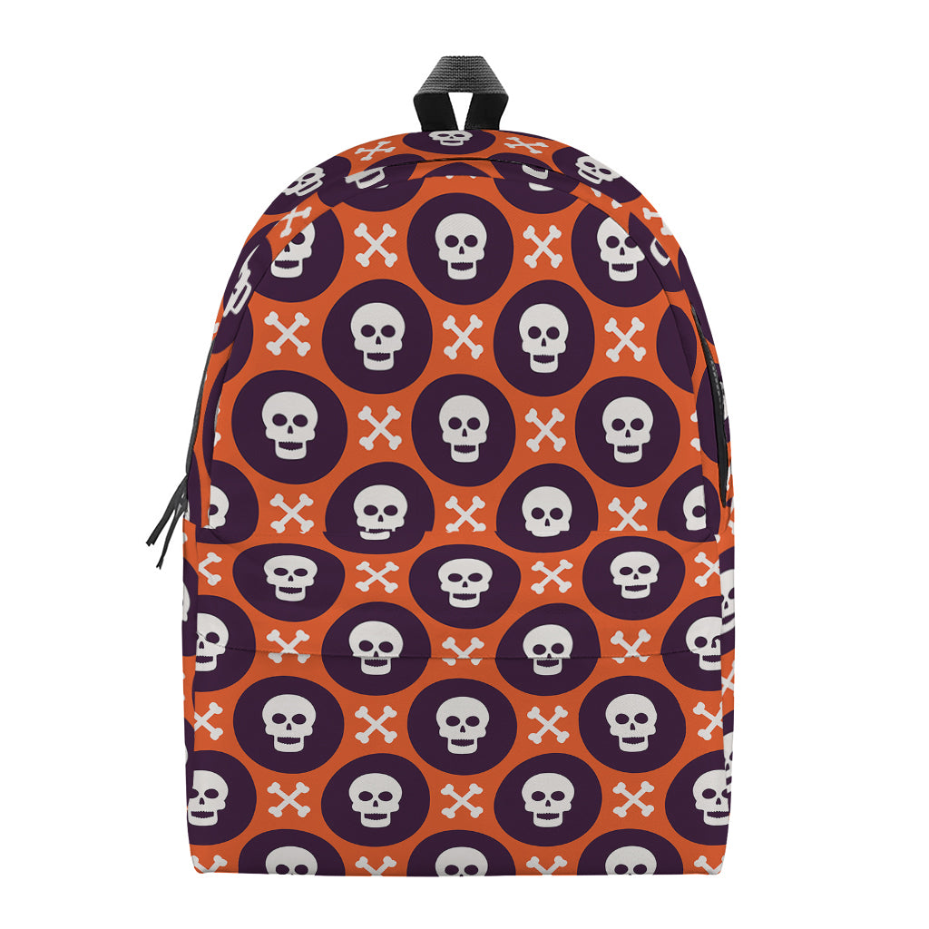 Halloween Skull And Bone Pattern Print Backpack