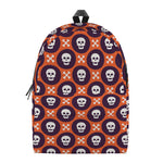 Halloween Skull And Bone Pattern Print Backpack