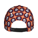 Halloween Skull And Bone Pattern Print Baseball Cap