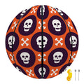 Halloween Skull And Bone Pattern Print Basketball