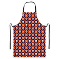 Halloween Skull And Bone Pattern Print Bib Apron With Pocket