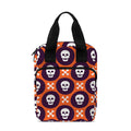 Halloween Skull And Bone Pattern Print Bible Tote Bag