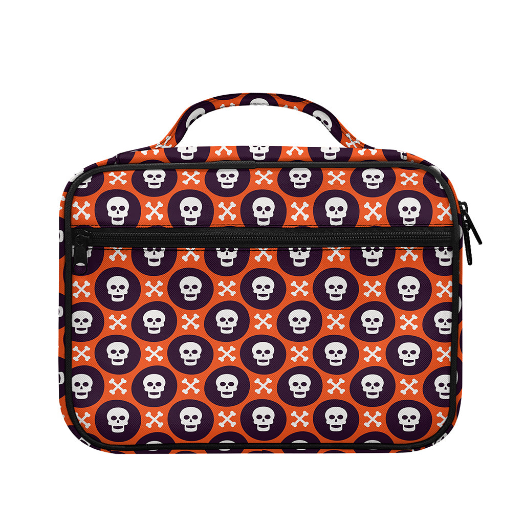 Halloween Skull And Bone Pattern Print Briefcase Bible Bag
