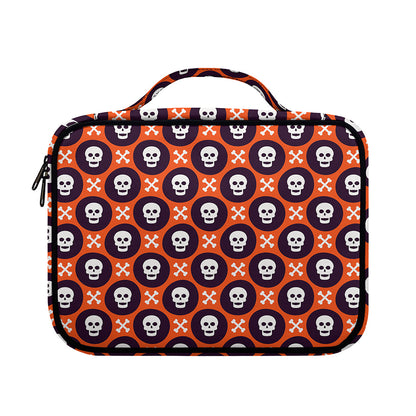 Halloween Skull And Bone Pattern Print Briefcase Bible Bag