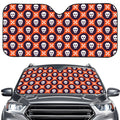 Halloween Skull And Bone Pattern Print Car Windshield Sun Shade