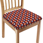 Halloween Skull And Bone Pattern Print Chair Cushion Cover