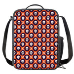 Halloween Skull And Bone Pattern Print Crossbody Lunch Bag