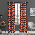 Halloween Skull And Bone Pattern Print Curtain