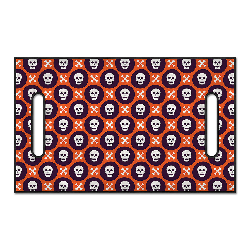 Halloween Skull And Bone Pattern Print Golf Cart Seat Cover