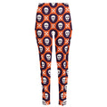 Halloween Skull And Bone Pattern Print High-Waisted Pocket Leggings