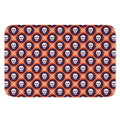 Halloween Skull And Bone Pattern Print Indoor Door Mat