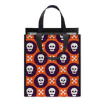 Halloween Skull And Bone Pattern Print Insulated Lunch Tote