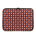 Halloween Skull And Bone Pattern Print Laptop Sleeve