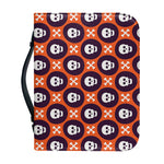 Halloween Skull And Bone Pattern Print Leather Bible Cover