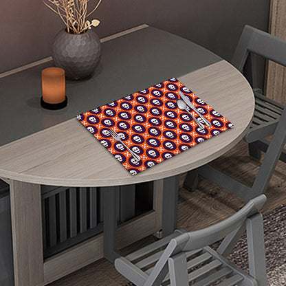 Halloween Skull And Bone Pattern Print Placemat