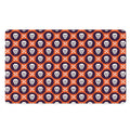 Halloween Skull And Bone Pattern Print Polyester Doormat