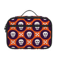 Halloween Skull And Bone Pattern Print Portable Lunch Bag
