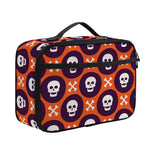 Halloween Skull And Bone Pattern Print Portable Lunch Bag
