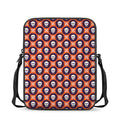 Halloween Skull And Bone Pattern Print Rectangular Crossbody Bag