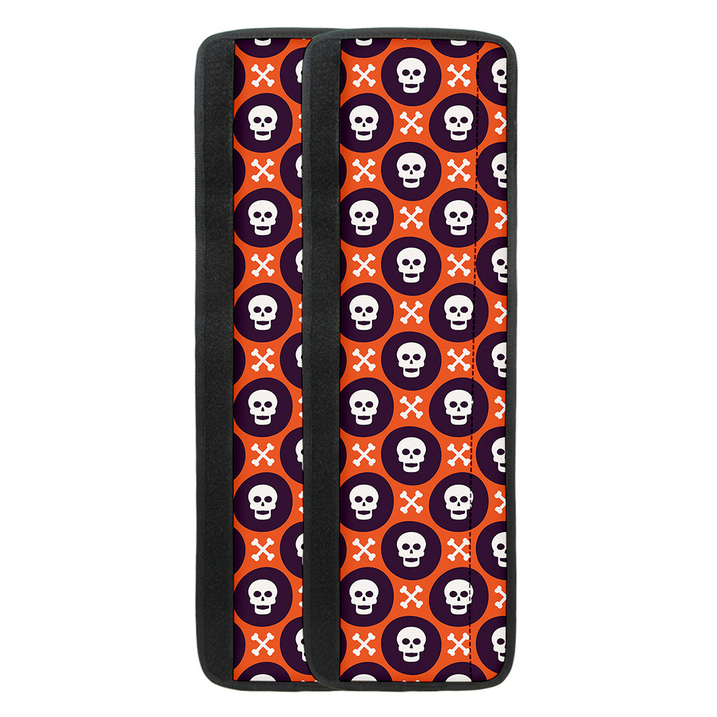 Halloween Skull And Bone Pattern Print Refrigerator Handle Covers