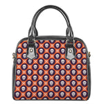 Halloween Skull And Bone Pattern Print Shoulder Handbag