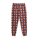 Halloween Skull And Bone Pattern Print Sweatpants
