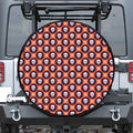 Halloween Skull And Bone Pattern Print Tire Cover