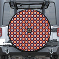 Halloween Skull And Bone Pattern Print Tire Cover With Camera Hole