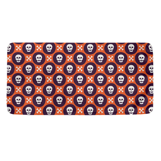 Halloween Skull And Bone Pattern Print Towel