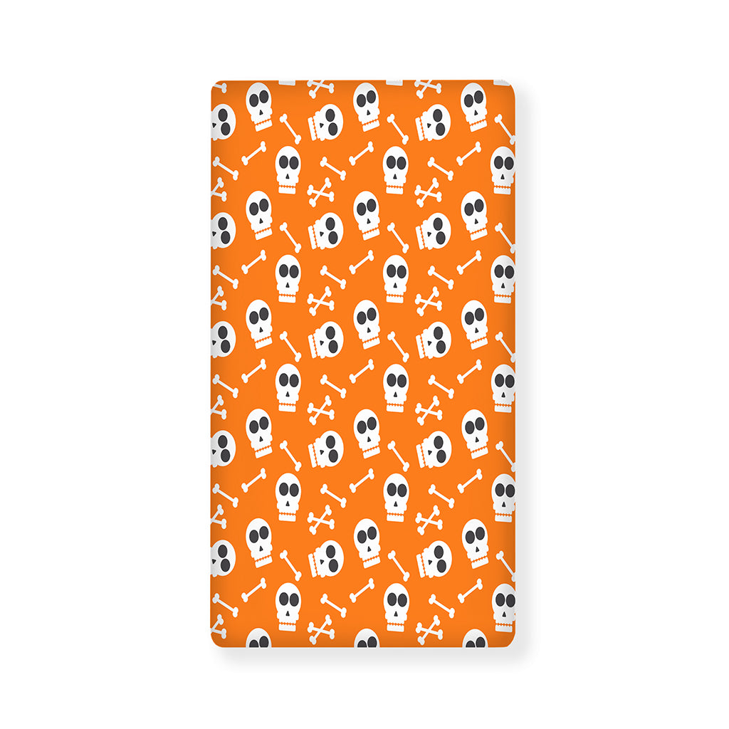 Halloween Skull Pattern Print Baby Crib Sheet