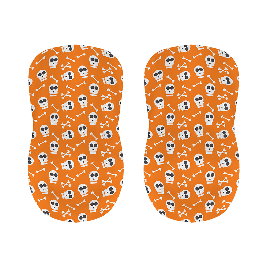 Halloween Skull Pattern Print Bar Stool Covers