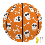 Halloween Skull Pattern Print Basketball