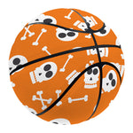 Halloween Skull Pattern Print Basketball
