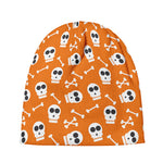 Halloween Skull Pattern Print Beanie