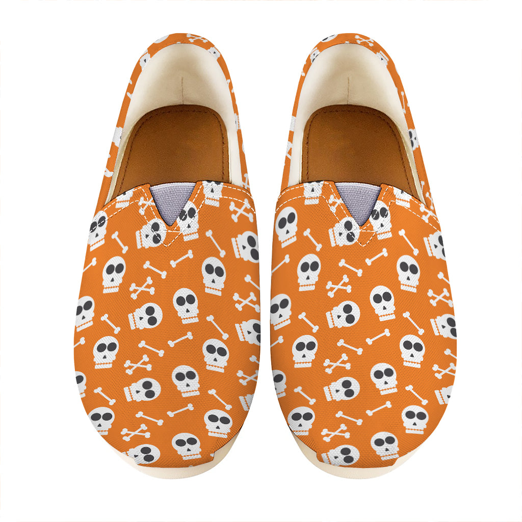 Halloween Skull Pattern Print Casual Shoes